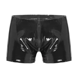 Faux Leather Briefs