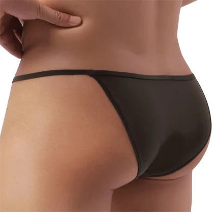 Low Waist Solid Color Bikini Brief - Image 11